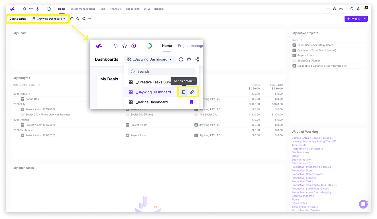 Jaywing Dashboard